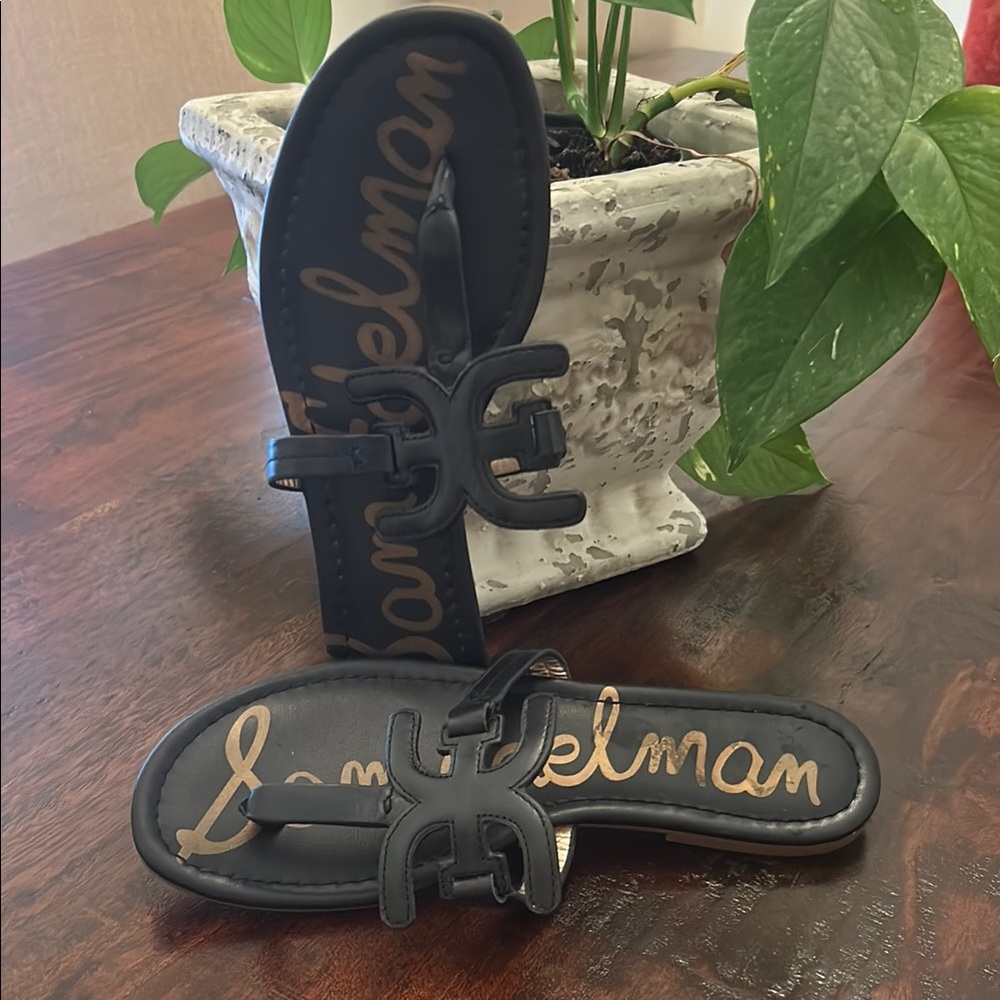 Sam Edelman Black Slide Sandals Casual Comfort